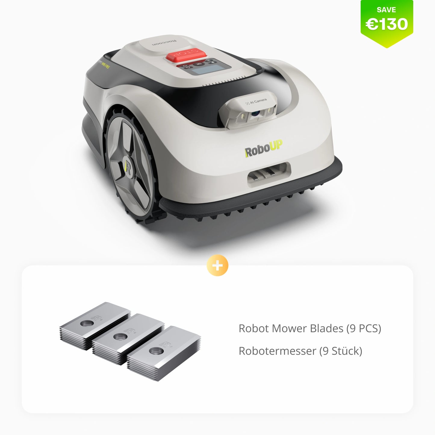 Tondeuse à gazon robot RoboUP Raccoon 2 SE
